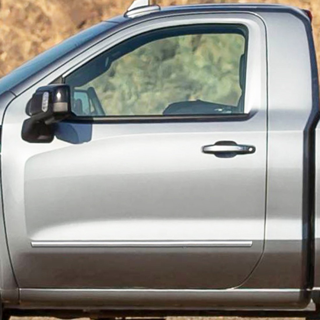 thumbnail image 2 of 4-Pack Chrome Window Molding Trim For 2014-2018 Chevy Silverado & GMC Sierra - SavadiCar 2 of 6