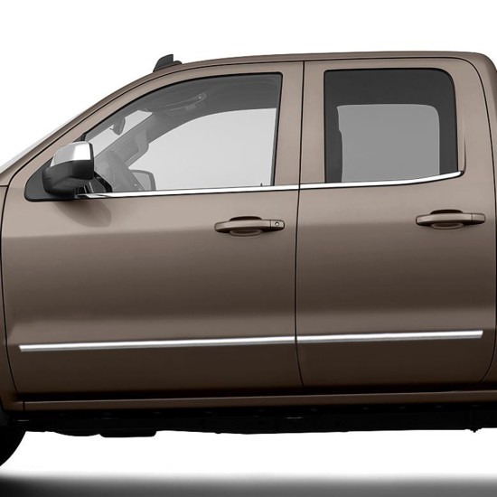 Chevrolet Silverado Double Cab Chrome Body Molding 2014 - 2018 / CBM-300-06070809 Chevrolet Silverado Double Cab Chrome Body Molding 2014 - 2018 / CBM-300-06070809