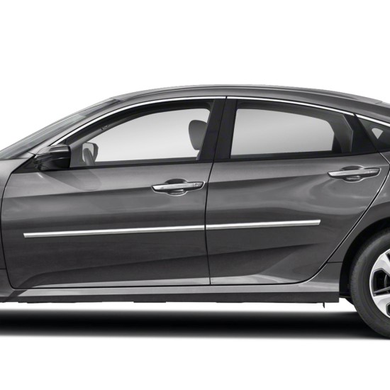 Honda Civic 4 Door Chrome Body Molding 2012 - 2021 / CBM-300-10113839 Honda Civic 4 Door Chrome Body Molding 2012 - 2021 / CBM-300-10113839