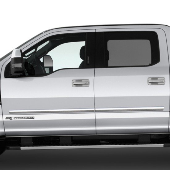 Ford F-350 SuperCrew Chrome Body Molding 2017 - 2022 / CBM-300-14152425 Ford F-350 SuperCrew Chrome Body Molding 2017 - 2022 / CBM-300-14152425