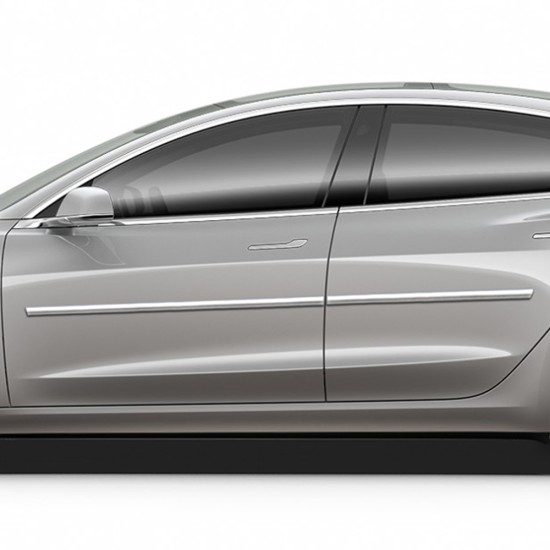 Tesla Model 3 Chrome Body Molding 2017 - 2022 / CBM-300-5657-5859 Tesla Model 3 Chrome Body Molding 2017 - 2022 / CBM-300-5657-5859