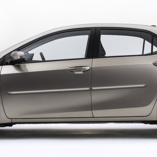  Toyota Corolla Sedan ChromeLine Painted Body Side Molding 2014 - 2019 / CF-COR14