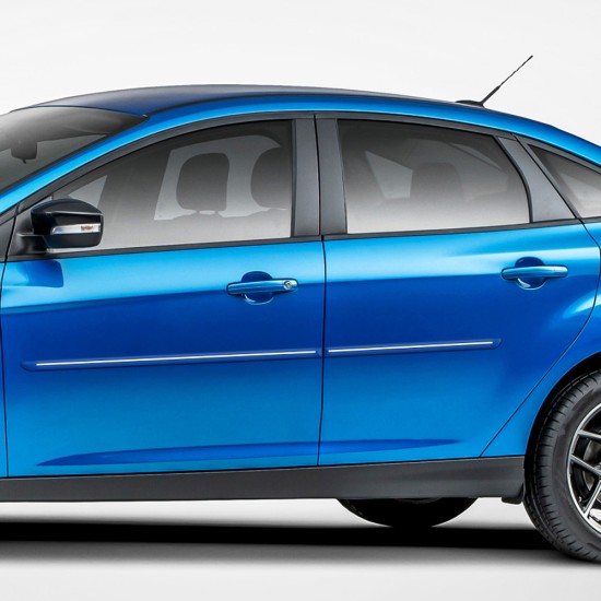  Ford Focus Sedan / 5 Door Hatchback ChromeLine Painted Body Side Molding 2008 - 2018 / CF-FOCUS084DR