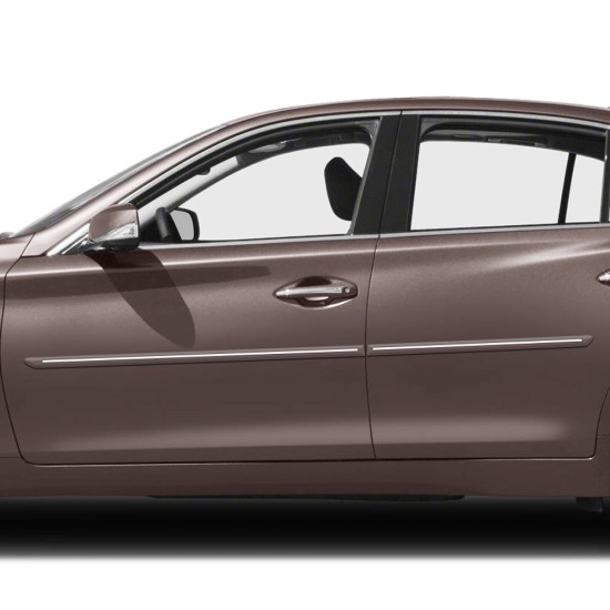  Infiniti Q50 4 Door ChromeLine Painted Body Side Molding 2014 - 2024 / CF-Q50