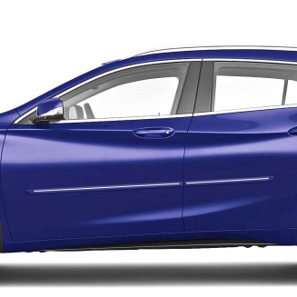 Infiniti QX30 Painted Body Side Moldings with Chrome Inserts 2017 - 2019