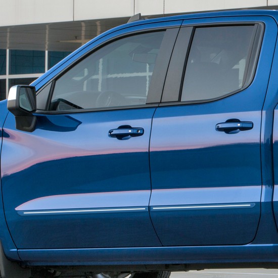 GMC Sierra 1500 Double Cab ChromeLine Painted Body Side Molding 2019 - 2024 / CF-SIL19-DC GMC Sierra 1500 Double Cab ChromeLine Painted Body Side Molding 2019 - 2024 / CF-SIL19-DC
