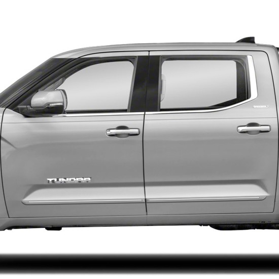 Toyota Tundra CrewMax ChromeLine Painted Body Side Molding 2022 - 2023 / CF-TUN22-CM Toyota Tundra CrewMax ChromeLine Painted Body Side Molding 2022 - 2023 / CF-TUN22-CM