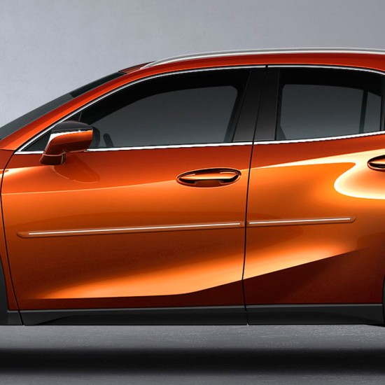 Lexus UX ChromeLine Painted Body Side Molding 2019 - 2023 / CF-UX-19 Lexus UX ChromeLine Painted Body Side Molding 2019 - 2023 / CF-UX-19