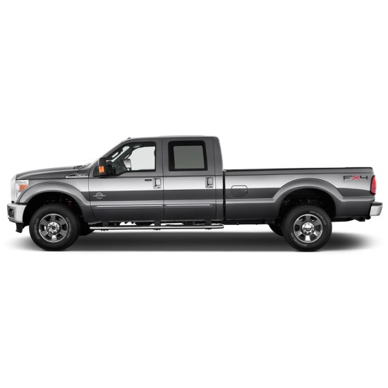  Ford F-350 SuperCrew ChromeLine Painted Body Side Molding 1999 - 2016 / CF2-F250/350-CC
