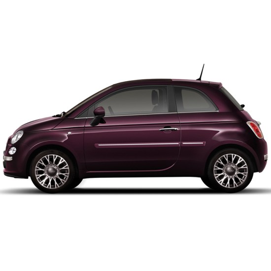  Fiat 500 ChromeLine Painted Body Side Molding 2012 - 2019 / CF2-FIAT12