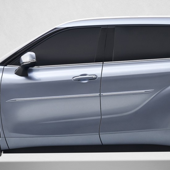  Toyota Highlander ChromeLine Painted Body Side Molding 2020 - 2022 / CF7-HIGH20