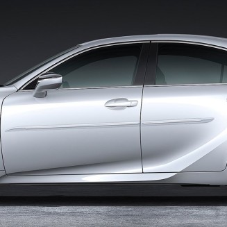 Lexus IS Painted Body Side Moldings with Chrome Inserts 2021 - 2026