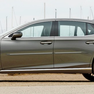 Lexus LS Painted Body Side Moldings with Chrome Inserts 2018 - 2025