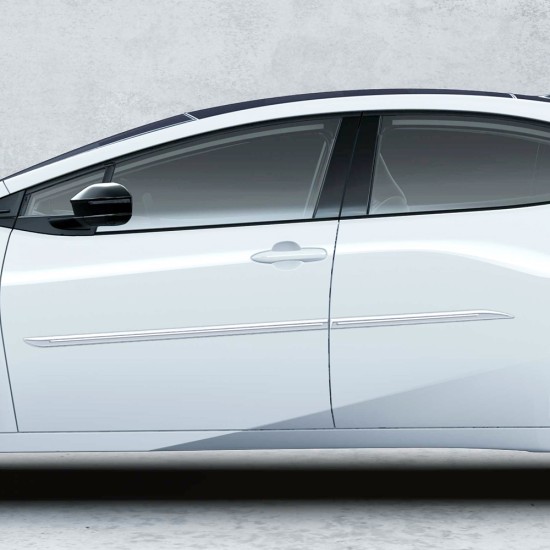 Toyota Prius ChromeLine Painted Body Side Molding 2023 - 2024 / CF7-PRI23 Toyota Prius ChromeLine Painted Body Side Molding 2023 - 2024 / CF7-PRI23