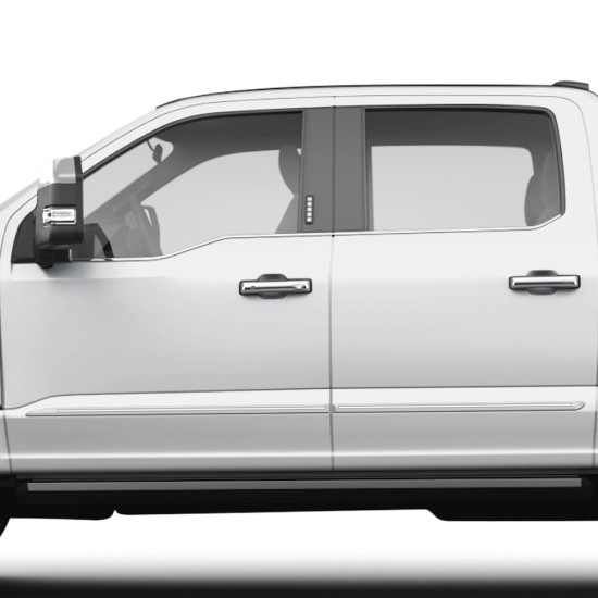  Ford F-350 SuperCrew ChromeLine Painted Body Side Molding 2023 - 2025 / CFS-F250/350-23-CC