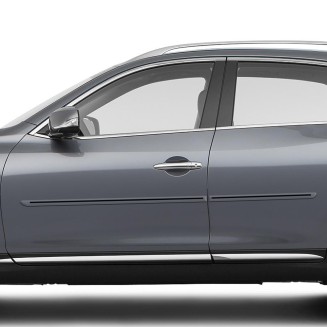 Infiniti Q40 4 Door Painted Body Side Moldings with Color Inserts 2007 - 2015