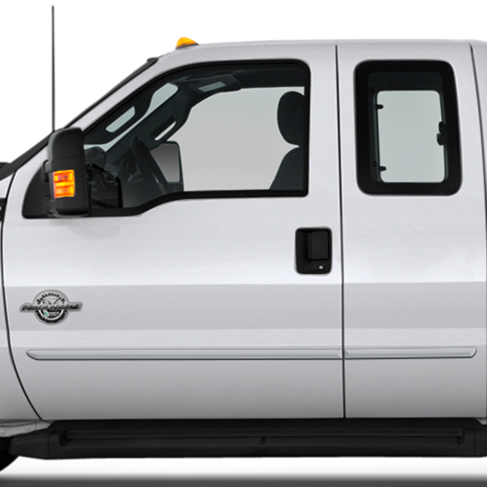 F-350 Z1 OXFORD WHITE Dawn Enterprises FE2-F250/350-CC Finished End Body Side Molding Compatible with Ford F-250 