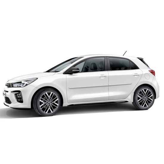 Kia Rio 4 Door / 5 Door Painted Body Side Molding 2018 - 2021 / FE-RIO18 Kia Rio 4 Door / 5 Door Painted Body Side Molding 2018 - 2021 / FE-RIO18