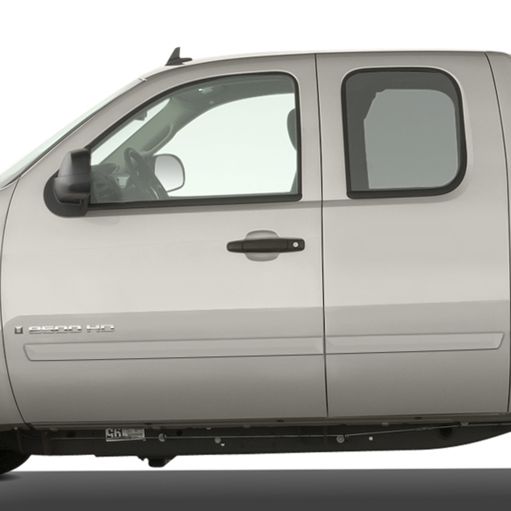 GMC SIERRA 2500 EXT CAB 2007-2013 PAINTED BODY SIDE Moldings TRIM Mouldings For