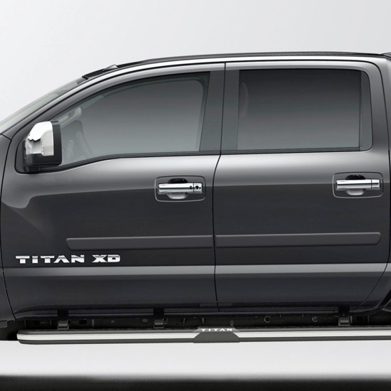  Nissan Titan Crew Cab Painted Body Side Molding 2016 - 2022 / FE2-TITAN16-CC