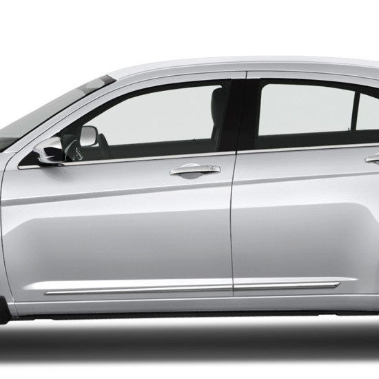  Chrysler 200 4 Door Chrome Body Side Molding 2011 - 2014 / LCM-200-1-5-6
