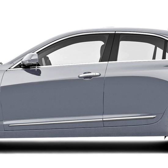 Cadillac ATS Sedan Chrome Body Side Molding 2013 - 2019 / LCM-ATS-1-5-6 Cadillac ATS Sedan Chrome Body Side Molding 2013 - 2019 / LCM-ATS-1-5-6