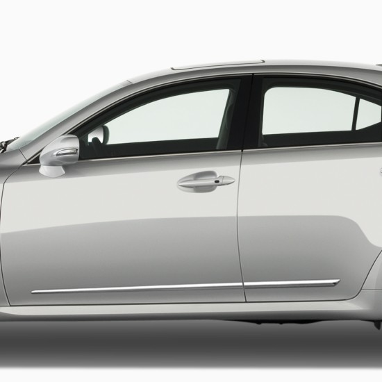  Lexus IS 4 Door Chrome Body Side Molding 2006 - 2013 / LCM-IS06-22-23-24-25