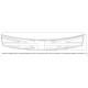  Dodge Journey Rear Bumper Protector 2009 - 2021 / RBP-011