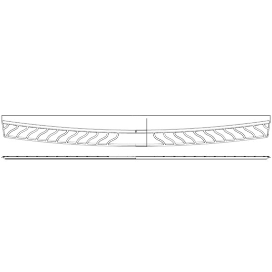  Toyota RAV4 Rear Bumper Protector 2019 - 2025 / RBP-019