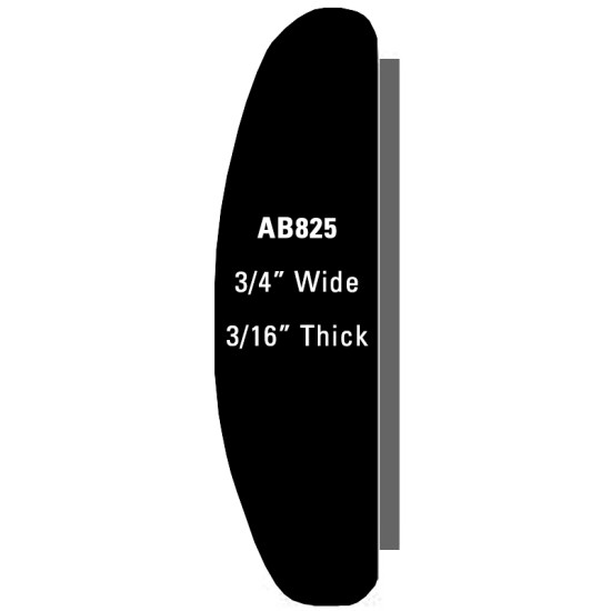 All Brite Molding; 60' Roll - 3/4” Wide, 3/16” Thick / AB82560-R