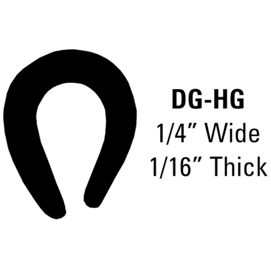 Door Edge Guard; 50' Roll - 1/4” Wide, 1/16” Thick / DG50-HG
