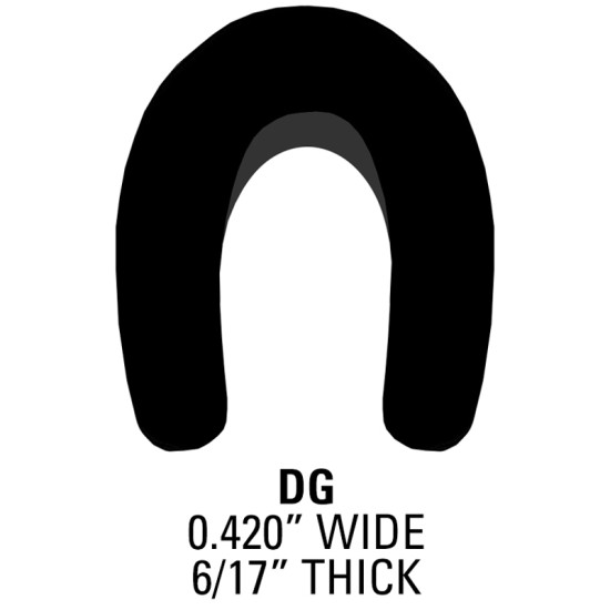 Door Edge Guard; 150' Roll - 0.280” Wide, 1/16” Thick / DG150B-R