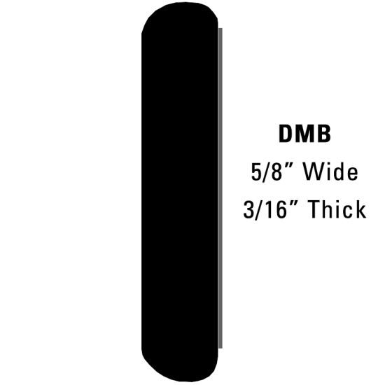 Body Side Molding and Wheel Well Trim; 26' Roll - 5/8” Wide, 3/16” Thick / DMB26