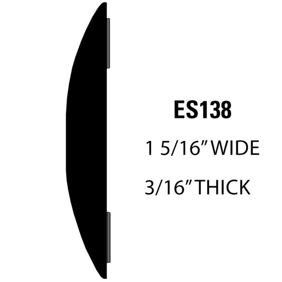 Half Round Molding; 34' Roll - 1 5/16” Wide, 3/16” Thick / ES1383402-R