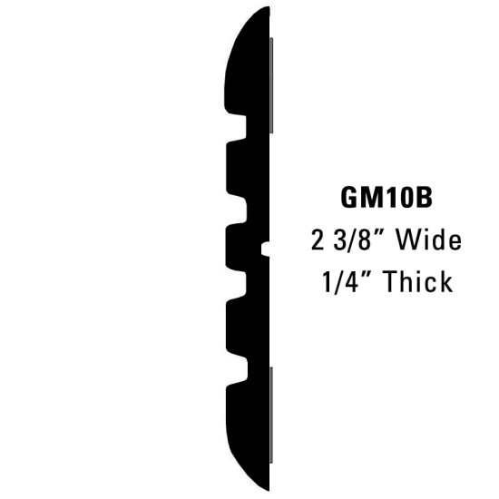 GMC Factory Match Molding; 65' Roll - 2 3/8” Wide, 1/4” Thick / GM10B65-R