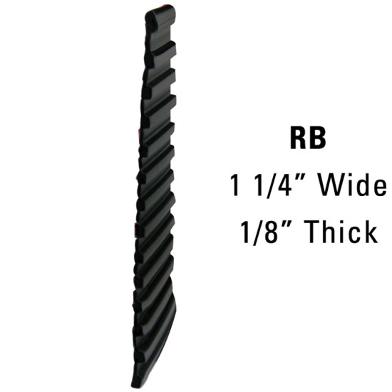 Running Board and Step Molding; 50' Roll - 1 1/4” Wide, 1/8” Thick / RB5002-R