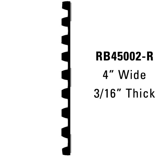 RV Running Board Molding; 50' Roll - 4” Wide, 3/16” Thick / RB45002-R