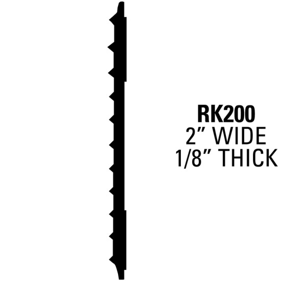 Rocker Panel and Truck Bed Molding; 65' Roll - 2” Wide, 1/8” Thick / RK20065-R