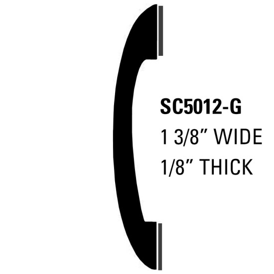 Screw Cover Molding; 50' Roll - 1 3/8” Wide, 1/8” Thick / SC50-G