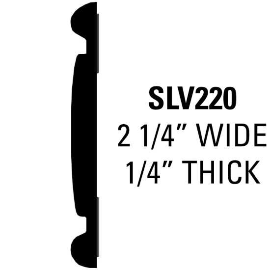 Classic Chevrolet Silverado Factory Match Molding; 8' Roll - 2 1/4” Wide, 1/4” Thick / SLV22008-S