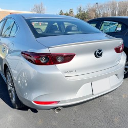  Mazda 3 Sedan Custom Style Flush Mount Rear Deck Spoiler 2019 - 2024 / MAZDA3-19-FM