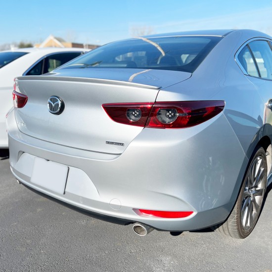  Mazda 3 Sedan Custom Style Flush Mount Rear Deck Spoiler 2019 - 2025 / MAZDA3-19-FM