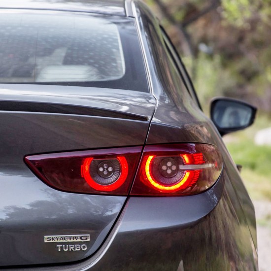  Mazda 3 Sedan Custom Style Flush Mount Rear Deck Spoiler 2019 - 2025 / MAZDA3-19-FM
