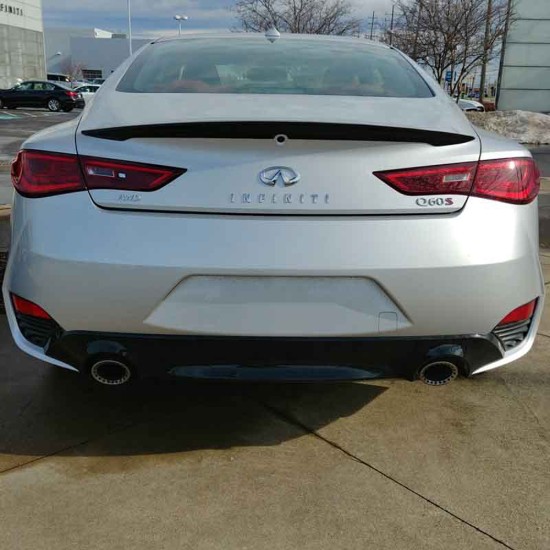 Infiniti Q60 Factory Style Flush Mount Rear Deck Spoiler 2017 - 2023 / Q60-17-FM Infiniti Q60 Factory Style Flush Mount Rear Deck Spoiler 2017 - 2023 / Q60-17-FM