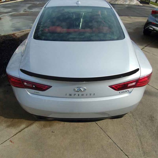 Infiniti Q60 Factory Style Flush Mount Rear Deck Spoiler 2017 - 2023 / Q60-17-FM Infiniti Q60 Factory Style Flush Mount Rear Deck Spoiler 2017 - 2023 / Q60-17-FM