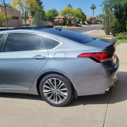  Hyundai Genesis 4 Door Custom Style Flush Mount Rear Deck Spoiler 2015 - 2016 / SA-G80-FM