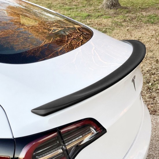 Tesla Model 3 Custom Style Flush Mount Rear Deck Spoiler 2017 - 2023 / TESLA3-17-FM Tesla Model 3 Custom Style Flush Mount Rear Deck Spoiler 2017 - 2023 / TESLA3-17-FM