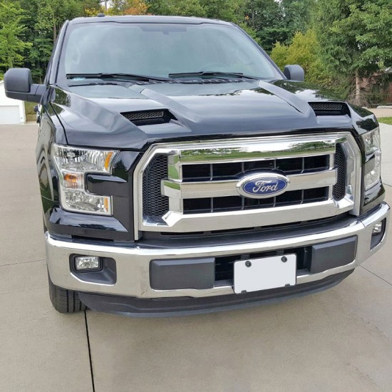  Ford F-150 Painted Functional Ram Air Hood 2015 - 2020 / RAHF15015