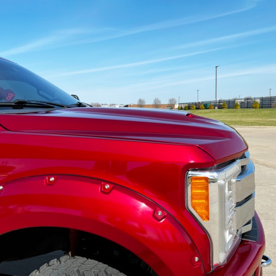  Ford F-450 Painted Functional Ram Air Hood 2017 - 2022 / RAHFORDSD17