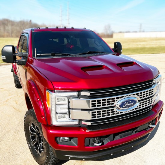  Ford F-250 Painted Functional Ram Air Hood 2017 - 2022 / RAHFORDSD17